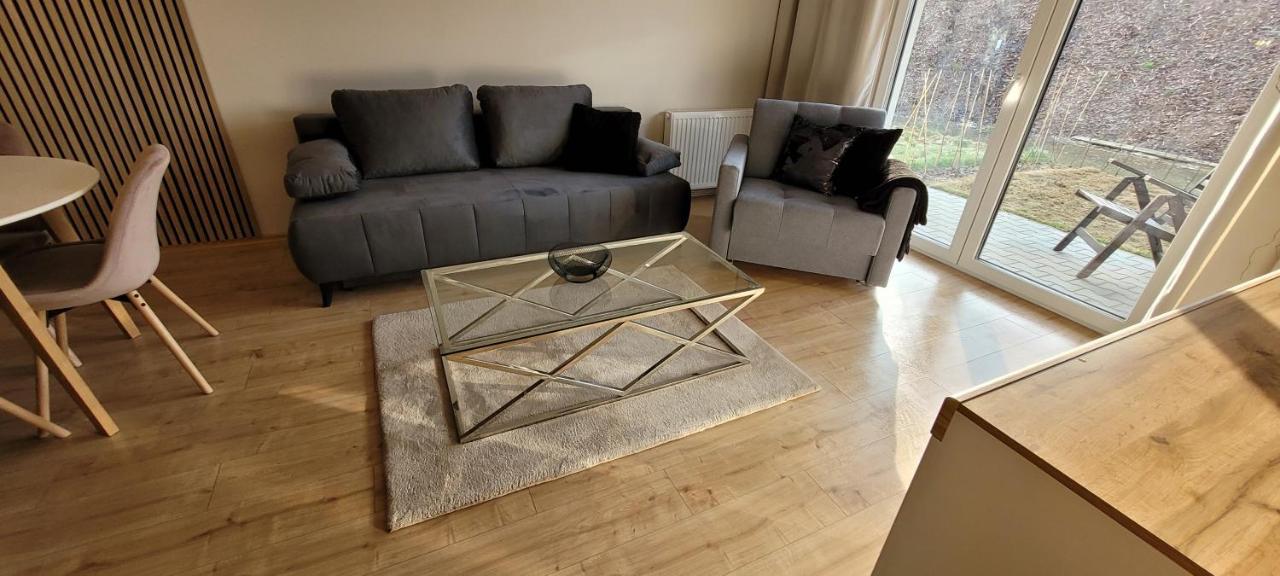 Sloneczny Apartament Z Ogrodkiem 格但斯克 外观 照片